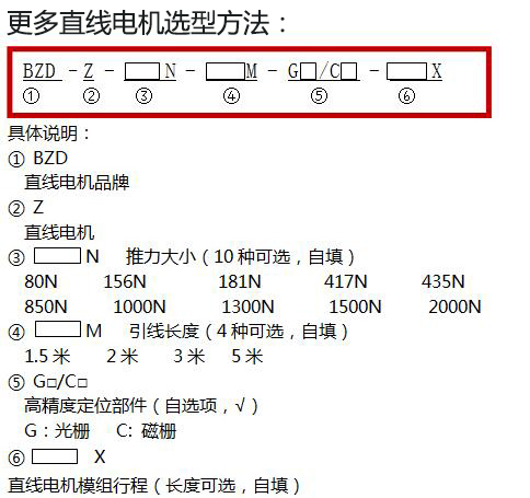 直線電機(jī)模組BZD全封閉式